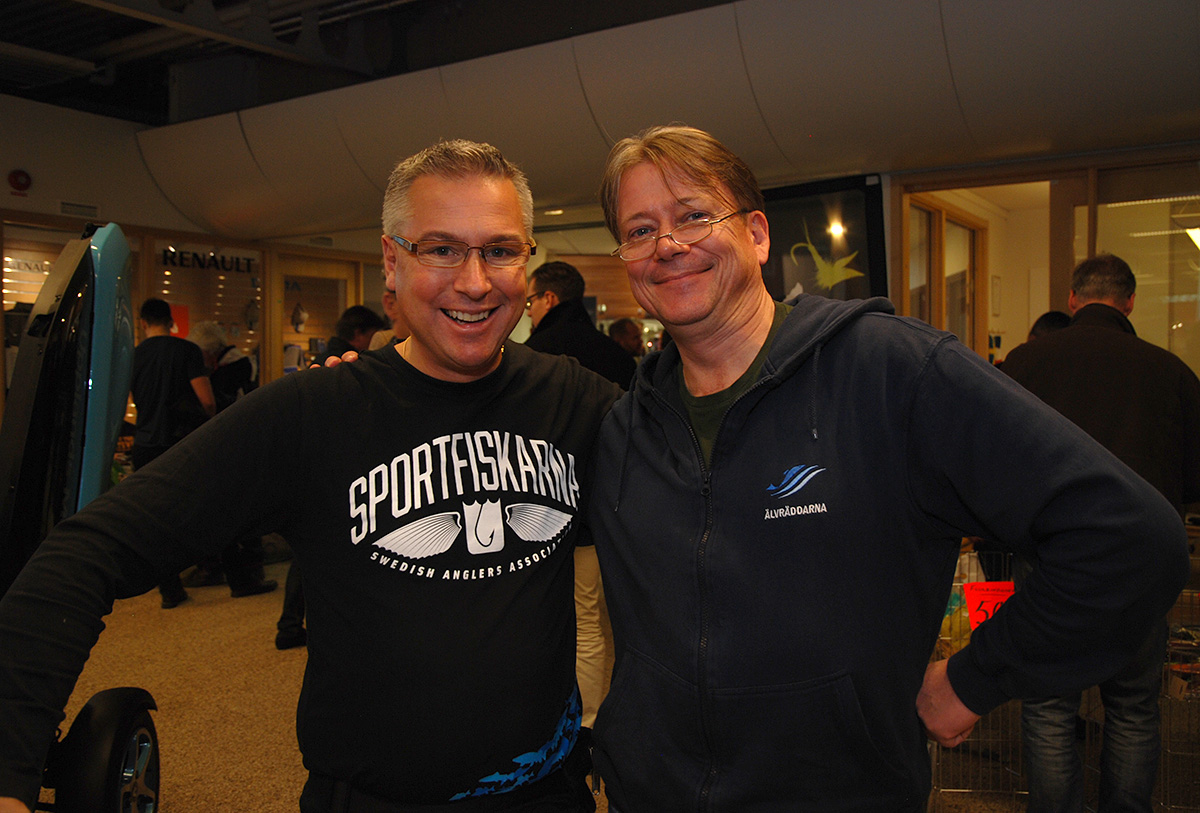 Två herrar som gjort mycket för Sportfiskesverige och för fisken. Pär Lindberg och Christer Borg...